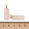 Natural Rose Quartz Pendants G-F795-E01-G-3