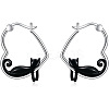 Zinc Alloy Enamel Hoop Earrings FS-WGF523B-01-1