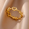 304 Stainless Steel Finger Rings RJEW-P182-01A-G-1