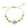 Resin Evil Eye Braided Bead Bracelets for Women BJEW-FS00018-05-1