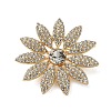 Flower Rhinestone Brooch LS-JEWB-G040-08G-01-1