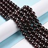 Natural Garnet Round Beads Strands LS-G-A025-02-2