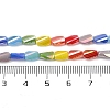 Electroplate Glass Beads EGLA-D300-01A-4