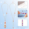304 Stainless Steel Rose Flower Chain Necklaces NJEW-TAC0021-4