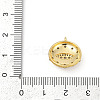 Brass Micro Pave Cubic Zirconia Pendants KK-U058-01G-3