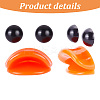 20Pcs Plastic Doll Duck Craft Mouth & 40Pcs Craft Eyes Cabochons FIND-GO0001-17-3