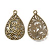 Tibetan Style Alloy Filigree Teardrop Pendants LS-X-TIBEP-Q041-042AB-NR-1