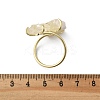 Natural Lemon Quartz Cuff Rings RJEW-B122-02G-01-5