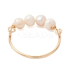 Natural Cultured Freshwater Pearl Finger Rings RJEW-JR01004-4