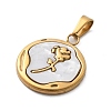 Plastic Pendants STAS-P378-03G-02-2