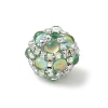 Sparkling Acrylic Encrusted Round Beads CLAY-NH0003-03S-04-1