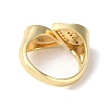 Rack Plating Brass Micro Pave Cubic Zirconia Open Cuff Rings RJEW-M158-02G-3