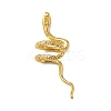 Sterling Silver Snake Cuff Earrings LS-EJEW-L263-01G-2