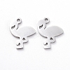 Tarnish Resistant 304 Stainless Steel Charms X-STAS-G215-02P-1