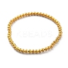 Brass Beaded Stretch Bracelets for Men Women BJEW-G736-04G-4