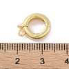 Rack Plating Brass Fold Over Clasps KK-A224-26B-G-3