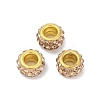 Alloy Rhinestone Clay Pave Beads ALRI-D300-04G-12-1