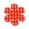 Tartan Pattern Acrylic Big Pendants OACR-B008-B04-2
