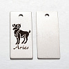Non-Tarnish Spray Painted 201 Stainless Steel Pendants STAS-I051-H05-1