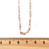 Brass Figaro Chains Necklaces for Women NJEW-D302-29RG-5