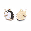 Alloy Enamel Pendants ENAM-S130-20-4