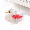 Red Creative PVC Claw Hair Clips PW-WG200BC-05-1