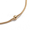Ion Plating(IP) Stainless Steel Round Snake Chain Anklets LS-AJEW-G024-13G-3