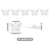 304 Stainless Steel Pendants STAS-UN0019-96P-4
