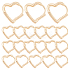 10 Pairs Brass Hoop Earrings for Women EJEW-SC0001-63A-1