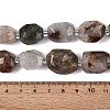 Natural Green Lodolite Quartz/Garden Quartz/Green Phantom Quartz Beads Strands G-N362-07A-04-5