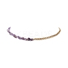 Mixed Natural Gemstone Beaded Necklaces NJEW-JN04156-4