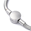304 Stainless Steel Snake Chain Bracelets for Women BJEW-R010-01P-02-2