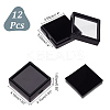 Square Plastic Loose Diamond Display Boxes CON-WH0092-61B-01-2