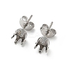 316 Surgical Stainless Steel Stud Earring Findings STAS-Z118-03P-03-1
