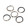 5Pcs 5 Style Natural Mixed Gemstone Round Beaded Stretch Bracelets Set BJEW-JB08829-4