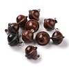 Natural Mahogany Obsidian Pendants G-B041-01P-08-1