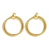 PVD Vacuum Plating 201 Stainless Steel Split Stud Earrings for Women EJEW-F345-08G-1