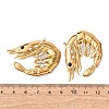 304 Stainless Steel with Rhinestone Pendants STAS-Z177-05G-3