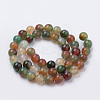 Natural Peacock Green Agate Beads Strands G-S259-16-12mm-2