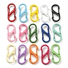 Spray Painted Alloy Push Gate Snap Key Clasps FIND-Z056-07-1