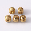 201 Stainless Steel Corrugated Beads STAS-S103-17B-G-1