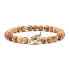 Elephant Stretch Bracelets Set for Girl Women BJEW-JB07127-2