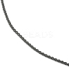 Ion Plating(IP) 304 Stainless Steel Serpentine Chain Anklet AJEW-D059-01-3