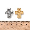 6 Pairs 304 Stainless Steel Cubic Zirconia Cross Stud Earrings EJEW-P330-01A-5