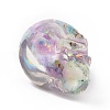 Natural Fluorite Skull Beads G-P490-02E-3