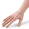 Glass Seed Link Bracelet BJEW-JB08894-02-4