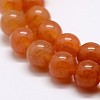 Natural Red Aventurine Bead Strands G-P257-02-6mm-4