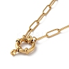316 Surgical Stainless Steel Ring Pendant Necklaces LS-NJEW-D059-01D-G-2