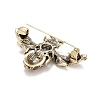 Bee Enamel Pin with Rhinestone LS-JEWB-A004-21AG-3