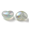 UV Plating Rainbow Iridescent Imitation Jelly Acrylic Beads OACR-C007-08C-2